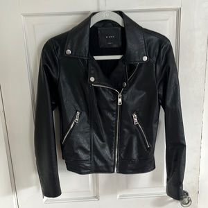 Faux Leather Moto Jacket